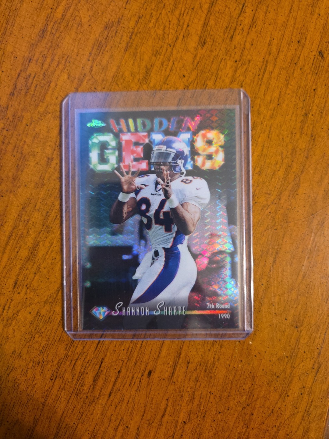 1998 Topps Chrome Hidden Gems Shannon Sharpe Refractor #HG4