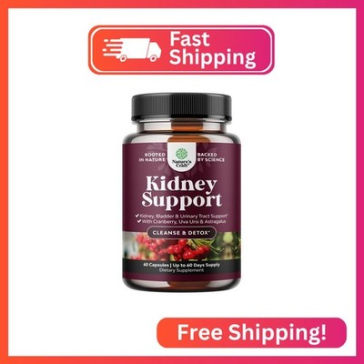 Advanced Kidney Support Supplement - Kidney Cleanse Detox & Repair Cranberry Ext
