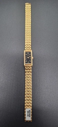 Rare Vintage Seiko Salesmen Sample 2E20-6429 Women Tank Watch Gold Tone **Read**