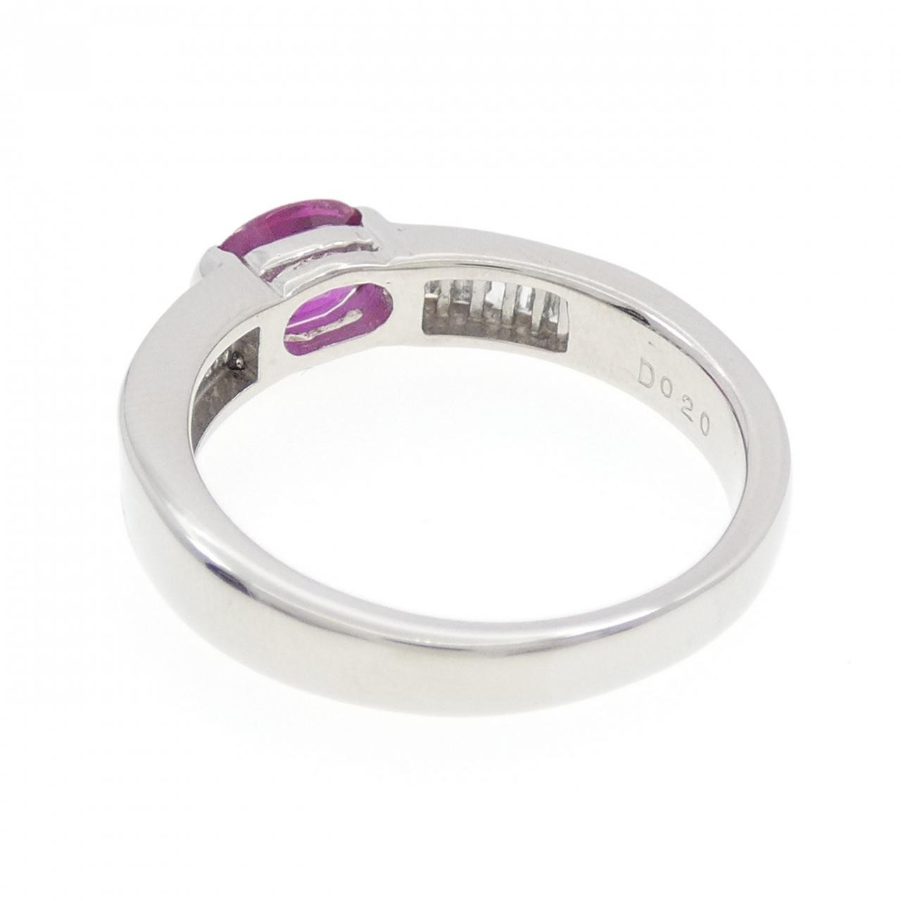 Authentic PT900 Ruby Ring 0.65CT  #260-007-987-37… - image 3