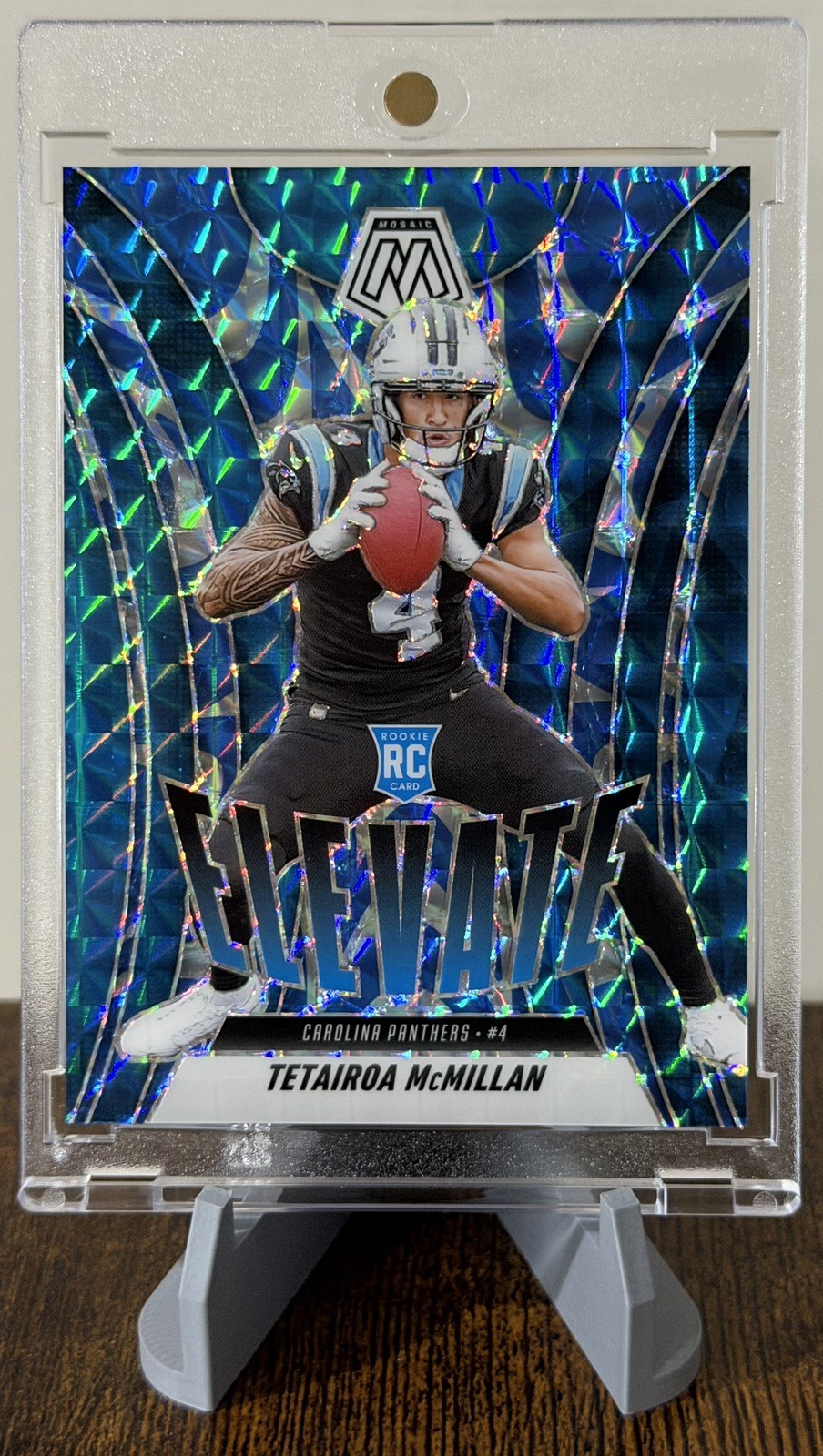 2025 Panini Mosaic - Tetairoa McMillan /99 - Elevate #6 Reactive Blue Mosaic