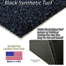 12 ft Wide Black Synthetic Turf Putting Green Artificial Grass Indoor or Outdoor