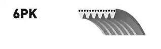 Fits GATES GAT6PK1708 V-ribbed Belt GAT6PK1708 Multi-V-belt (6PK1708) - Image 17