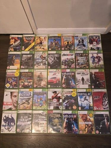 Xbox 360 Game Bundle Job Lot 35 Games GTA V Portal 2 Minecraft Blue Dragon Test