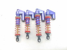 4x Integy Threaded Aluminum Piggyback Shocks for 1/10 Short Course Truck Slash