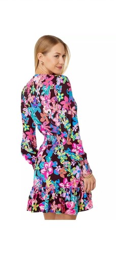LILLY PULITZER Cristiana Long Sleeve Stretch Dress in Cherry Ganache Size 2 NEW - Picture 7 of 13