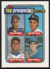 Pat Mahomes Sam Militello Roger Salkeld Turk Wendell 1992 Topps Prospects #676 2