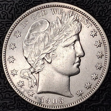 1903-O New Orleans 50 C Barber Silver Half Dollar **Beautiful Coin**