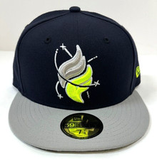 Columbia Fireflies MILB NE "Authentic Collection Alt 3" Fitted Hat~Dark Navy