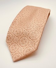 Vintage 70's Wemlon by Wembley Beige Polyester Textured Necktie 4" x 54"