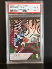 2019-20 Illusions Rookie Vision Green Kevin Porter Jr Cavs Bucks PSA 10 SSP /5