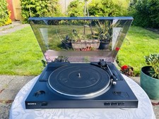 Sony PS-LX300USB Automatic Turntable Black Vinyl Record Player Tested & Working