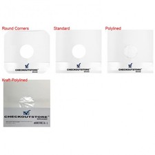 CheckOutStore Paper Record With Hole for 12" Vinyl 33 RPM Inner Sleeves Lot