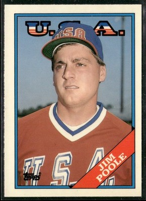 1988 Topps Tiffany Traded Jim Poole USA #88T