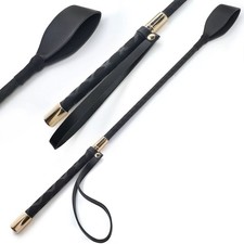 18" Riding Crop English Whip with Wrist Strap, Horse Whip Jump Bat Equestrianism