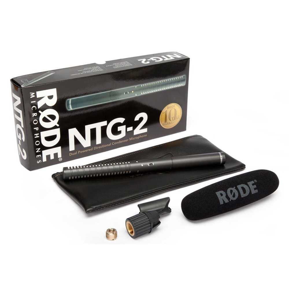 Micro pour appareil photo numérique Rode NTG 2 pour reportage extérieur et vlogging