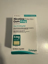 Padagis Nicotine Polacrilex Gum 4MG 110ct Arctic Mint Flavor FREE SHIPPING