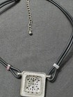 Estate  - Silver Tone - Southwestern Square Pendant Necklace - Item 266 — photo 5