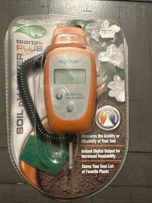 New Rapitest Digital Plus Soil Moisture Meter By Luster Leaf Free Shipping!