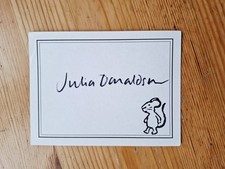Julia Donaldson. The Gruffalo Author. A Hand Signed Illustrated Bookplate. 