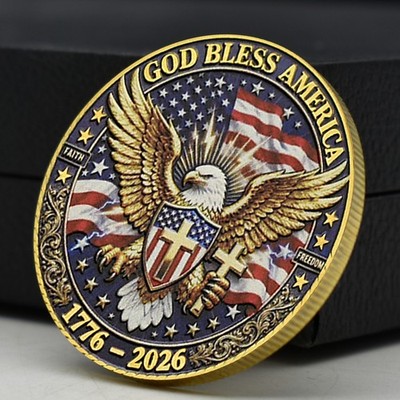 2026 USA 250th Anniversary Coin - God Bless America, Faith