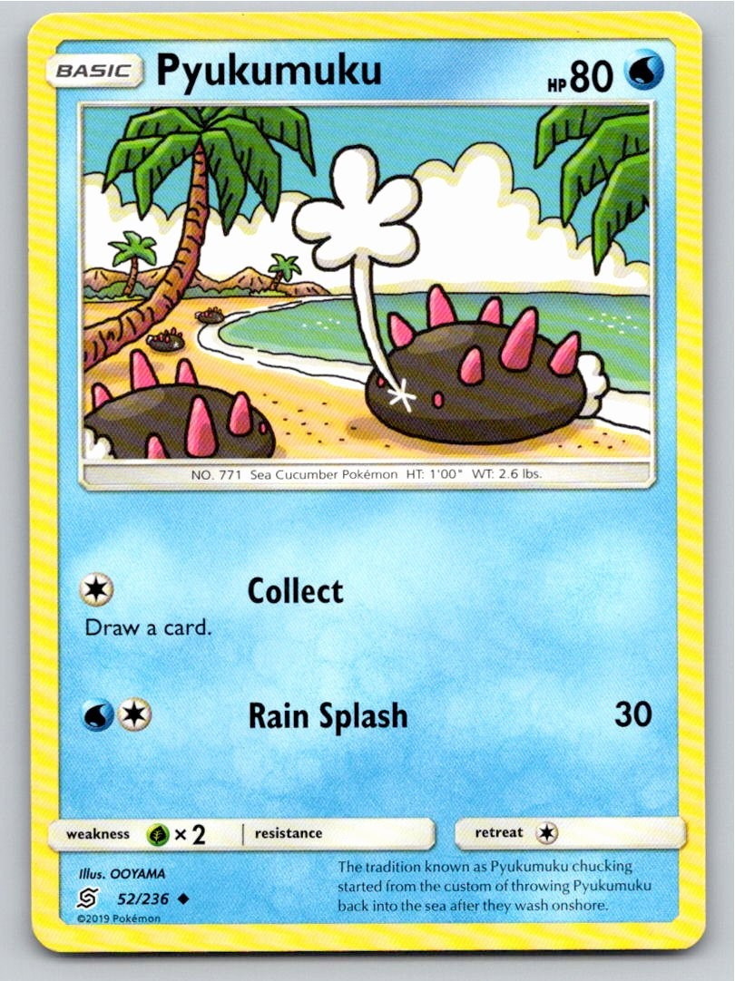 2019 POKEMON PYUKUMUKU UNIFIED MINDS 52/236 UC NM A66863 FREE S&H