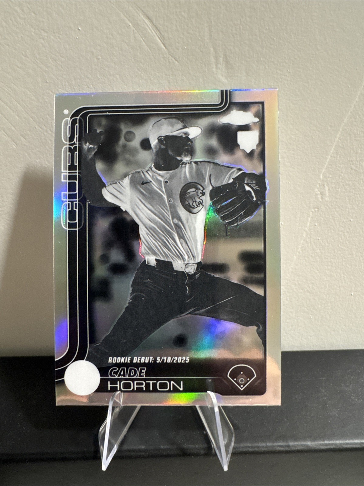 CADE HORTON Rookie Negative Refractor 2025 Topps Chrome Update Cubs RC #USC102