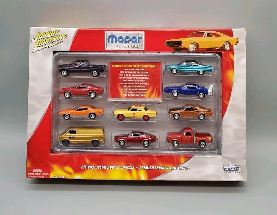 JOHNNY LIGHTNING  Mopar or No Car 10 Cars SET Dodge Lil Red Express, Plymouth  - Image 2 of 4