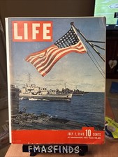 MD2 1945 US FLAG WWII July 2 LIFE MAGAZINE 