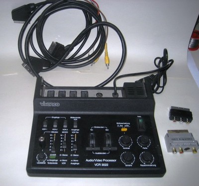 Für perfekte Videobearbeitung: Vivanco VCR 3022 Audio/Video Processor + Kabelset