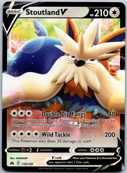Stoutland V 116/159 Crown Zenith Ultra Rare Holo
