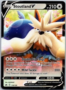 Stoutland V 116/159 Crown Zenith Ultra Rare Holo