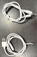 Niche Audio  Data Cable Set - 3.5mm Aux to Micro-USB  3.5mm to USB-A Cords Whi