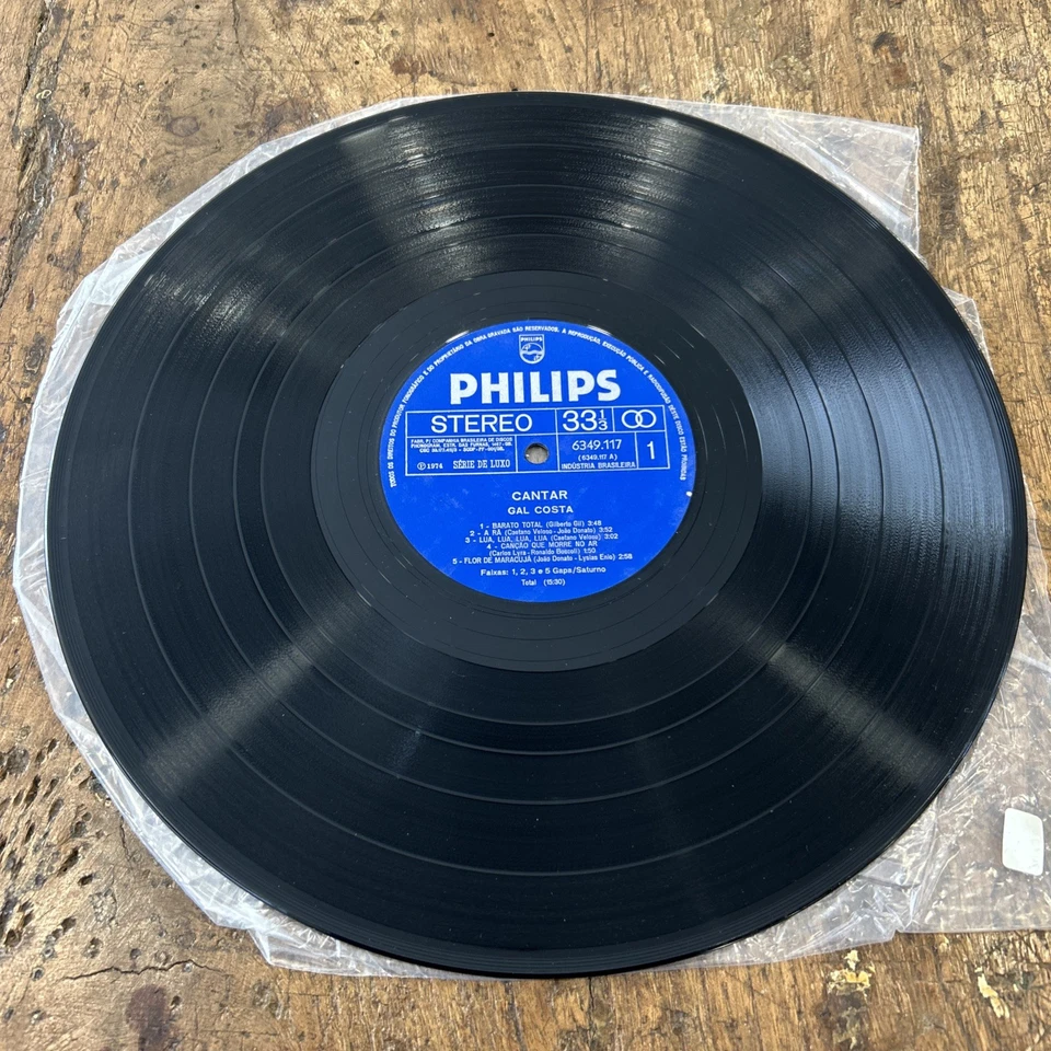 LP Gal Costa - Cantar 6349 117 Brazil 1974 Bossa Nova Latin Jazz MPB Musica - Image 3 of 4