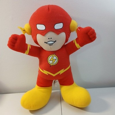 DC Super Friends Red Yellow Flash Lightning Bolt Stuffed Plush Animal Toy Doll