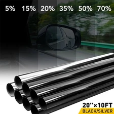 Uncut Roll Window Tint Film 70% VLT 20" x 10'ft Feet Car Home Office Glass B