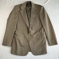 VTG Polo Ralph Lauren Men  s Tan Blazer Sport Coat Union Made in USA Preppy