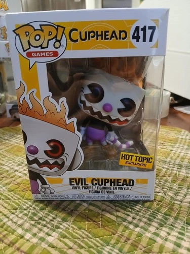 Funko Pop Games Evil Cuphead #417 Vinyl Figure Hot Topic Exclusive