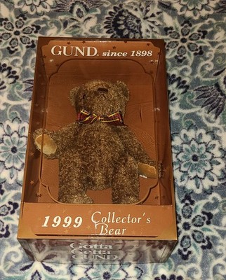 1999 Gotta Get Gund My Name is Gundy Collector's Brown Plush Bear 9'' Vintage