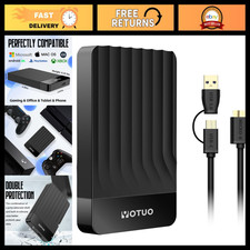 500GB Portable External Hard Drive - USB 3.0 & USB-C for PC, Mac, Laptop, PS4, X