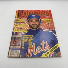 Baseball Card Price Guide November 1989 Excellent Condition W/Uncut Cards