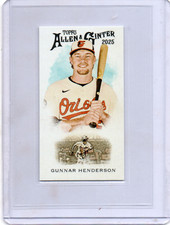 2025 Topps Allen & Ginter Mini SP Variation Gunnar Henderson #N222-4-Orioles
