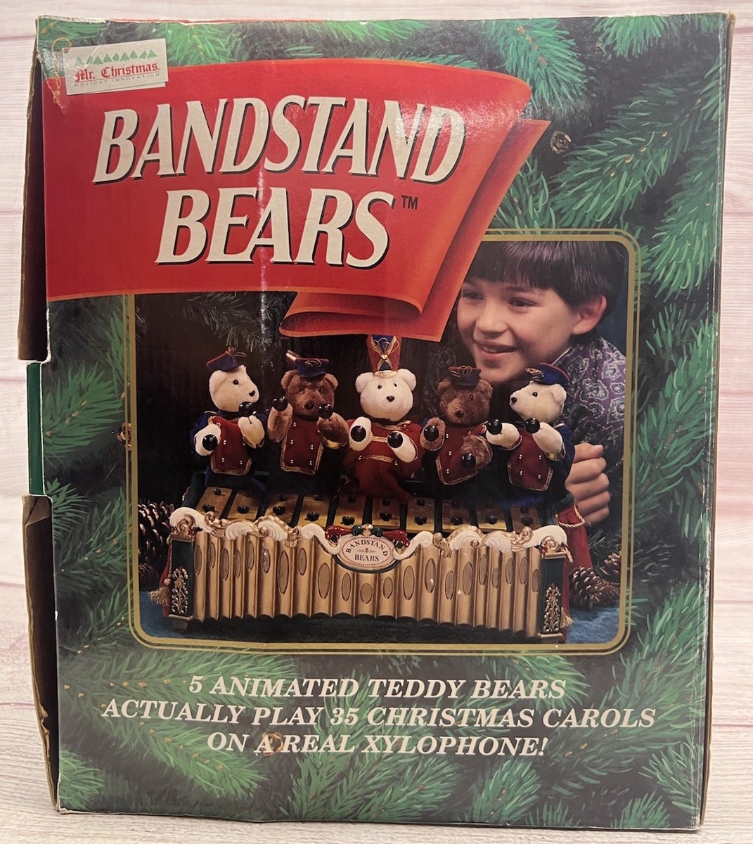 Mr. Christmas Bandstand Bears Musical 5 Animated Teddy Bears