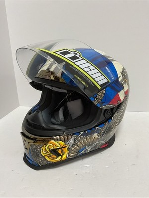 Icon Airframe Pro Tejas Libre Helmet Blue/White/Gold - XS | eBay