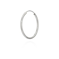 Single 925 Sterling Silber Creole Ohrringe Ohrschmuck OhrhäNger 30Mm 7404