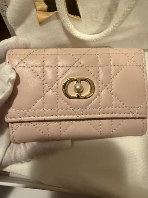 Dior Jolie Glycine Portemonnaie Leder Rosa - Bild 1 von 4