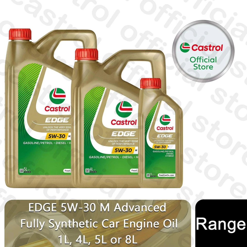 Castrol EDGE 5W-30 M Car Engine Oil Fully Synthetic, 1, 4, 5 or 8L
