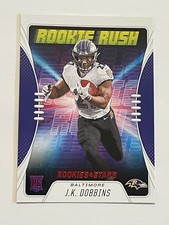 2020 Rookies & Stars Football Rookie Rush - J.K. Dobbins RC - Baltimore Ravens