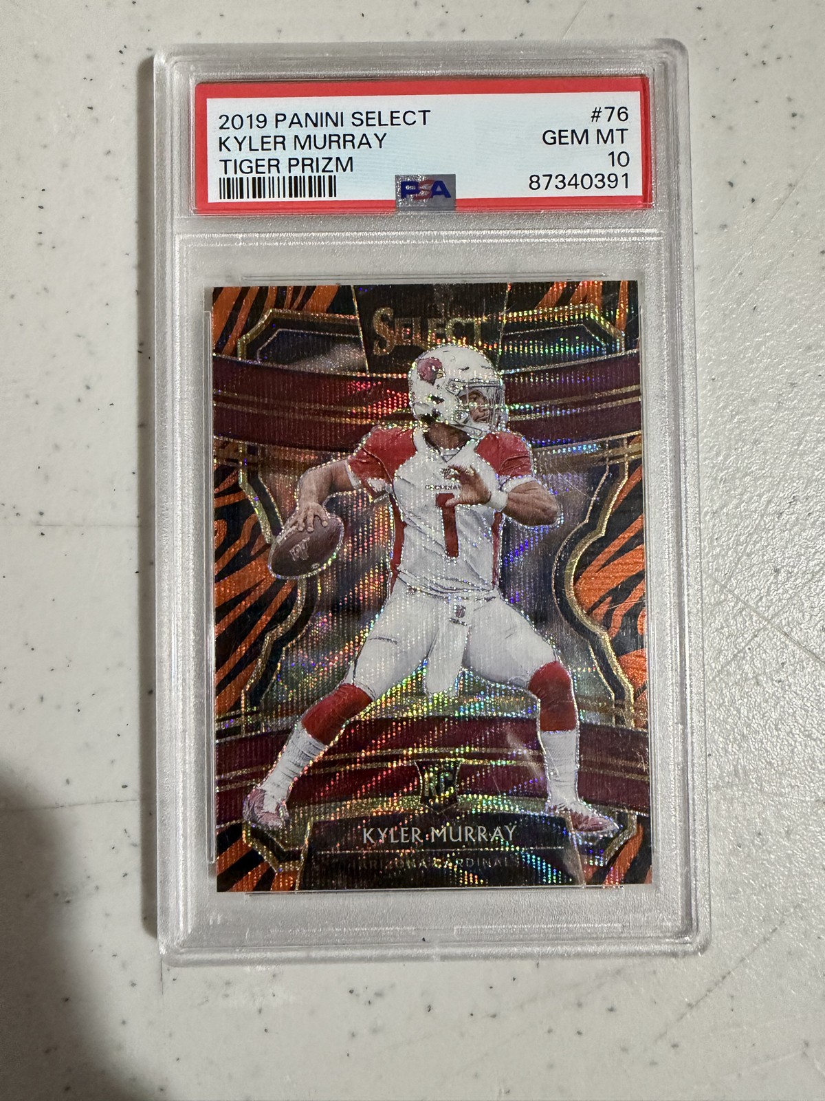 2019 Panini Select - Concourse Kyler Murray #76 Tiger Stripe Prizm (RC)