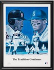 KEN GRIFFEY JR AND BARRY BONDS SIGNED AUTO AUTOGRAPH LITHO PSA/DNA* AND UDA CARD